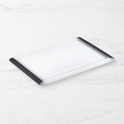 Williams Sonoma Synthetic Non-Slip Cutting Board, 10" X 14", White