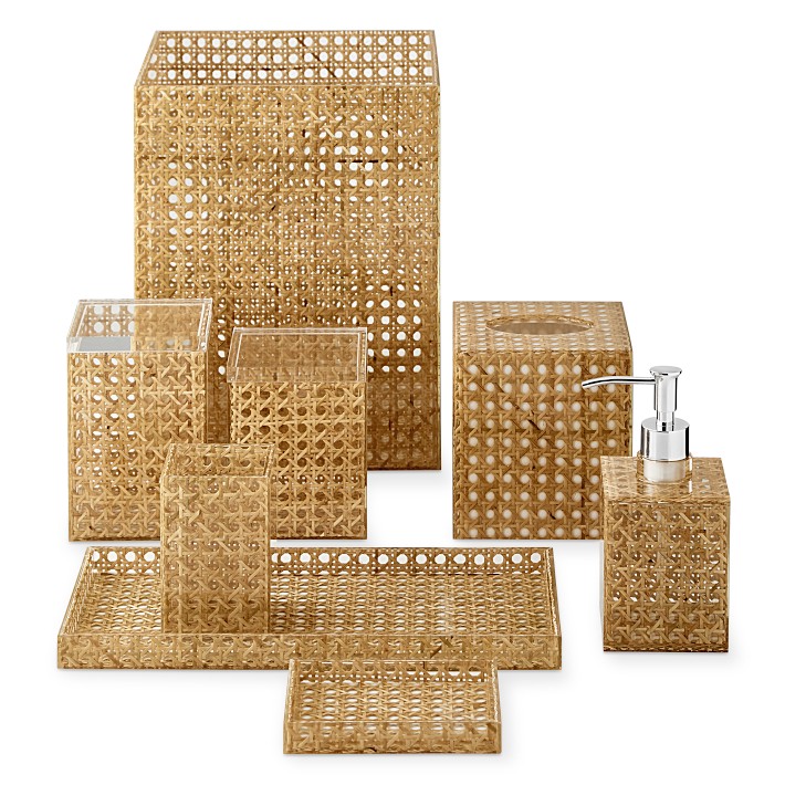 Gold Bathroom Accessory Sets 4 Piece Ceramic Gift Set Apartment Necessities,Incl