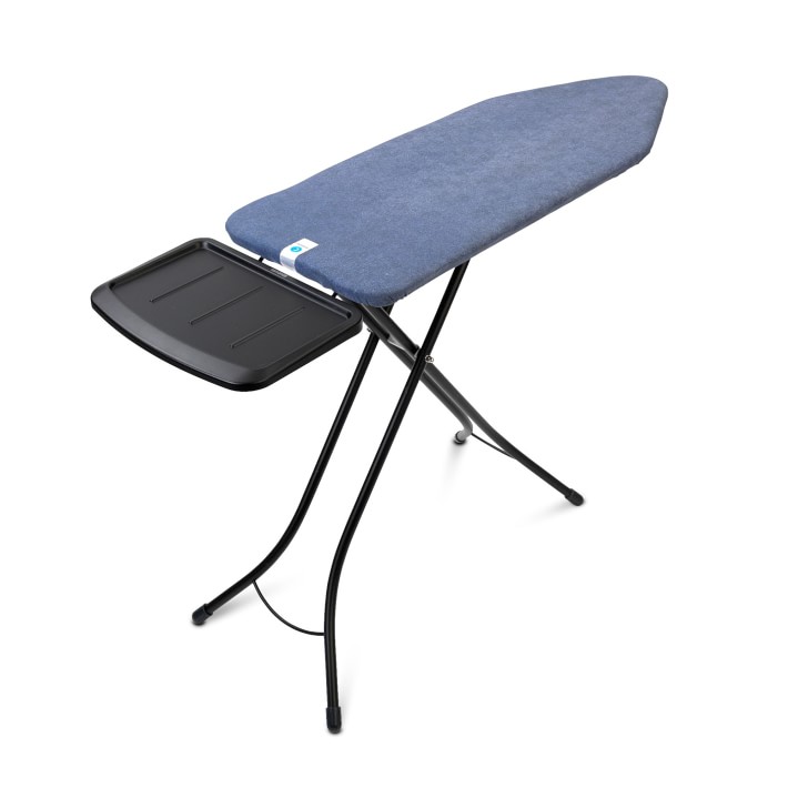 Brabantia Ironing Board C with Steam Iron Rest, Linen Rack, Ecru Cream  Cover and Silver Frame 321924 - The Home Depot