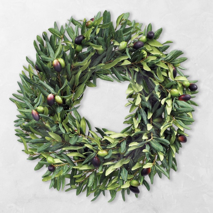 Faux Olive Wreath, 20&quot;