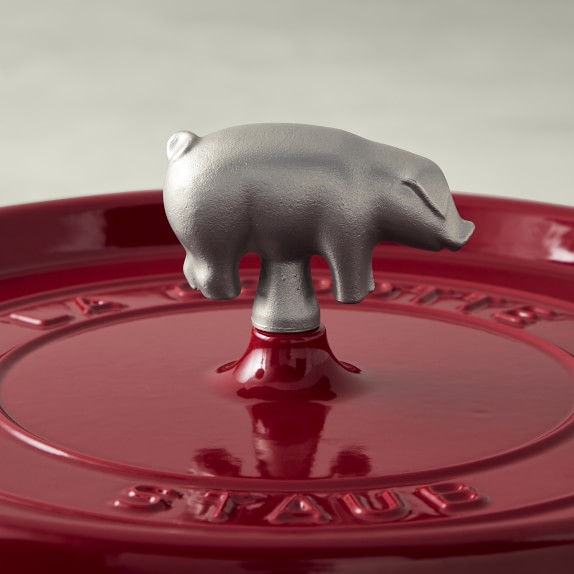 Staub Enameled Cast Iron Round Wide Dutch Oven, 6Qt. Williams Sonoma