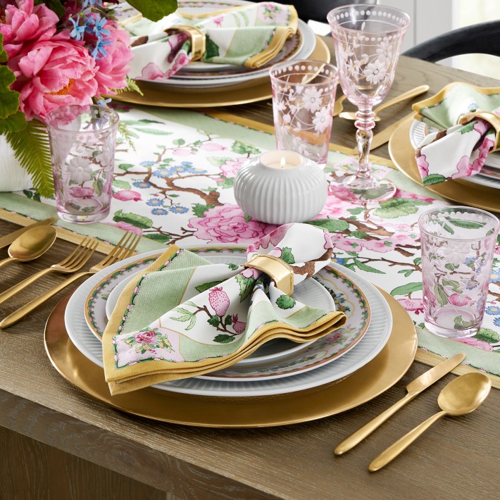 Canton Rose Floral Table Runner