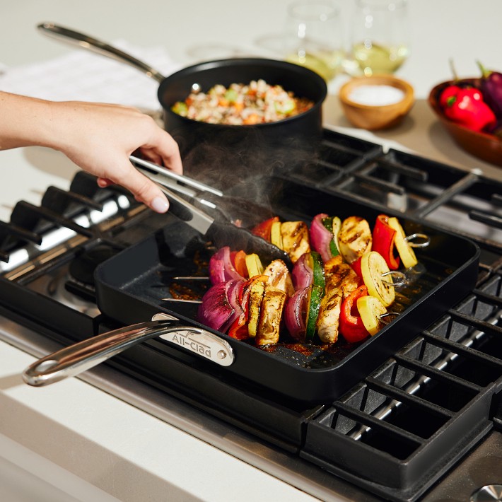 All-Clad Non-Stick Grill Pan Double Burner 20 X 13 X 1