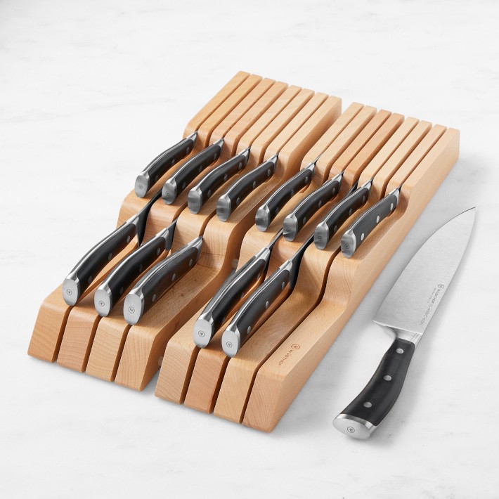 Wusthof Ikon Steak Knife Set - 6 Piece with Leather Roll