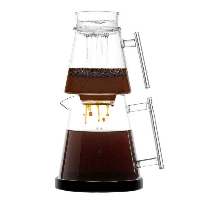 Pure Over Glass Pour Over Coffee Brew Kit XL Black Williams Sonoma