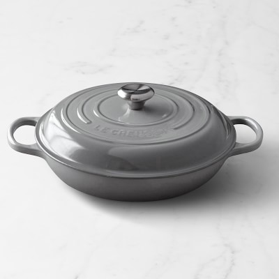 Williams-Sonoma - Winter 2021 - Le Creuset Enameled Cast Iron Soup Pot, 4  1/2-Qt., French Grey