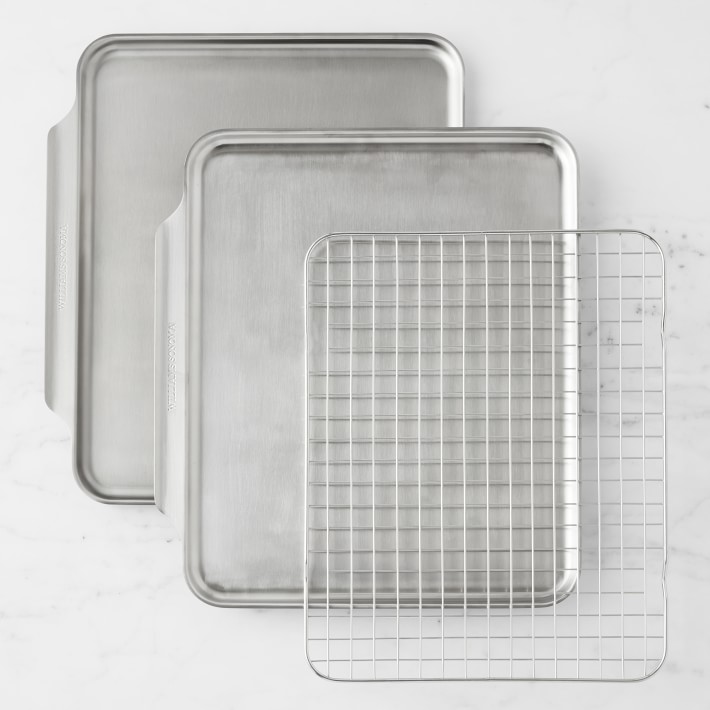 Williams Sonoma Thermo-Clad Stainless Steel Ovenware, Set of 3