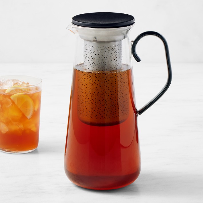 Iced Tea Maker with Upgrade 3 Quart Infusion Glass Pitcher,Ice Tea