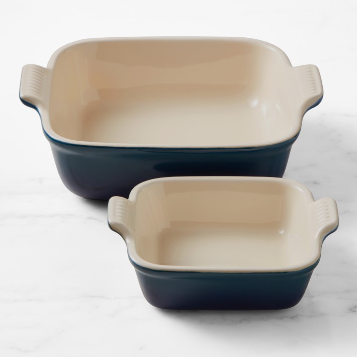 Le Creuset Heritage Stoneware Baker, Set of 2 - Agave