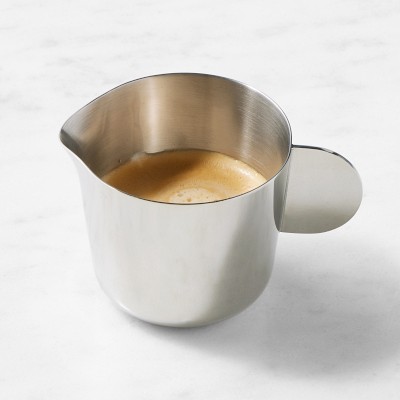 Single Spout Espresso Coffee Shot Glass with Wood Handle Measuring Cup  Triple Pitcher Milk Cup Coffee Replacement Carafe for Barista Milk Espresso