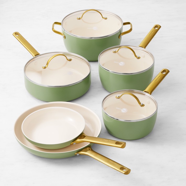 GreenPan™ Reserve Ceramic Nonstick 10-Piece Cookware Set, Sage