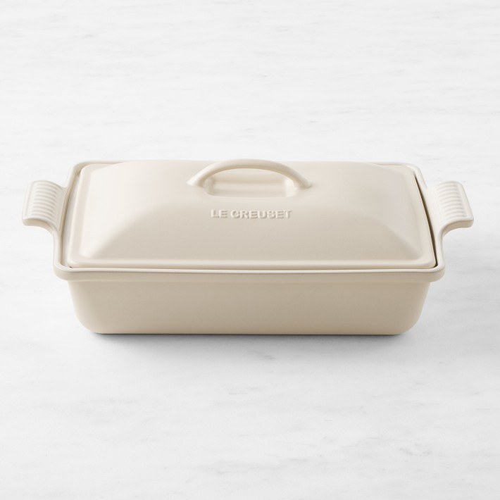 Le Creuset Heritage Stoneware Rectangular Covered Casserole (Brioche)