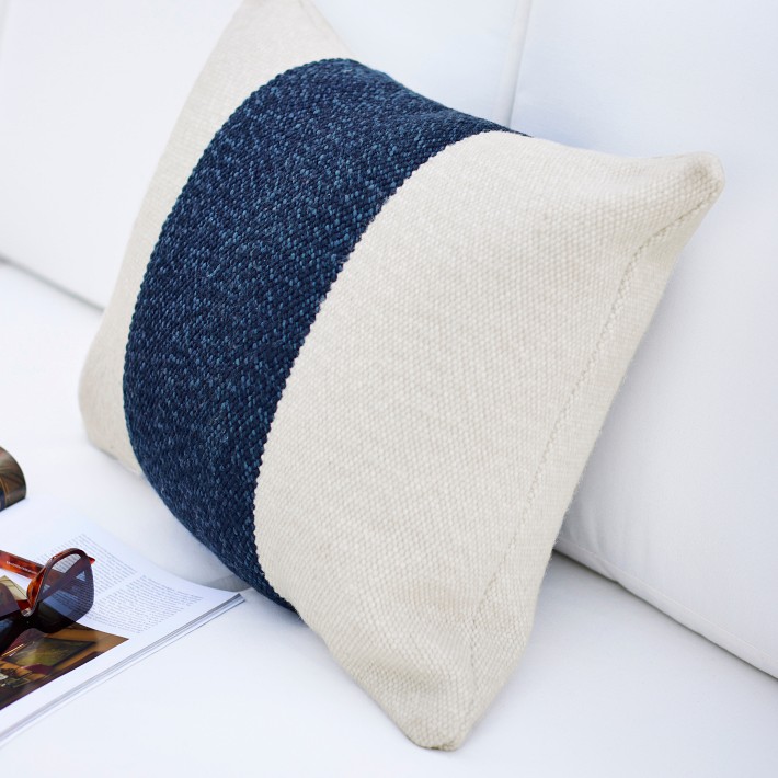 Relaxed Striped Lumbar Pillow