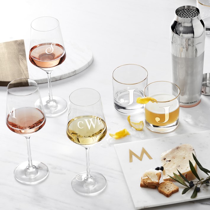 Williams Sonoma Marble & Brass Wine Coaster