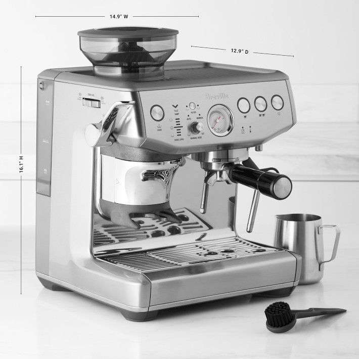Breville Barista Express Impress Espresso Machine in Brushed Stainless  Steel
