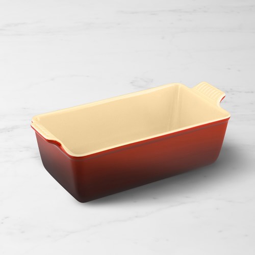 Le Creuset Heritage Stoneware Loaf Pan, Small, Red