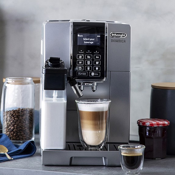 Delonghi Dinamica With Latte Crema Fully Automatic Coffee & Espresso 