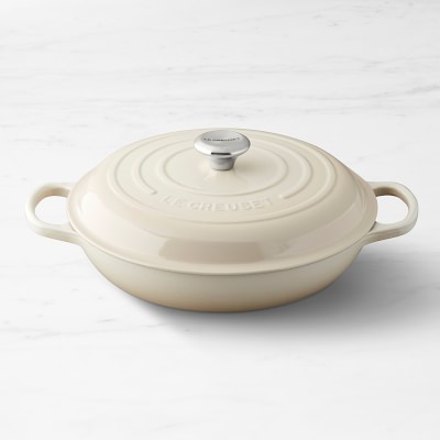 Le Creuset ~ Enameled Cast Iron ~ Meringue ~ Signature Braiser