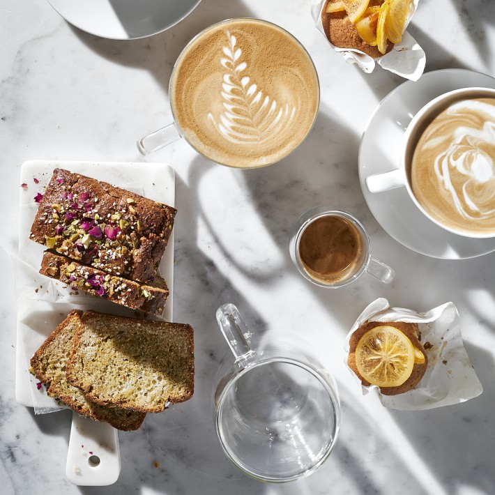 Double-Wall Glass Tall Coffee Mugs