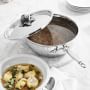 Ruffoni Opus Prima Hammered Stainless-Steel Covered Chef&rsquo;s Pan with Cauliflower Knob, 4-Qt.