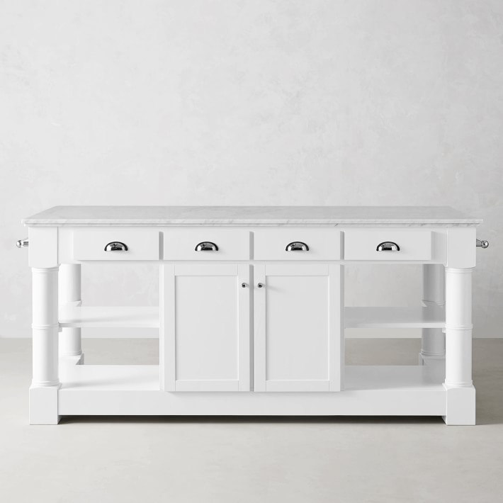 Barrelson Marble Top Kitchen Island Williams Sonoma
