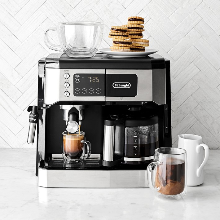 De'Longhi Combination Pump Espresso and 10-Cup Drip Coffee Machine with  Advanced Cappuccino System