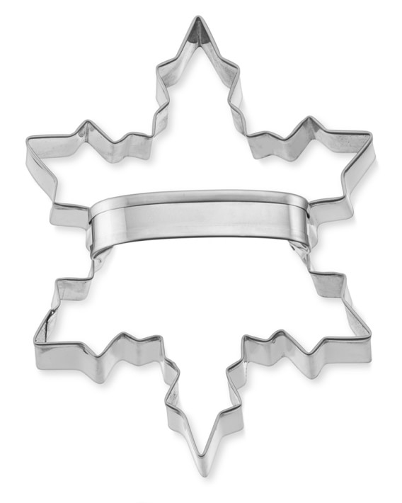 Snowflake Scallop Stainless-Steel Cookie Cutter with Handle