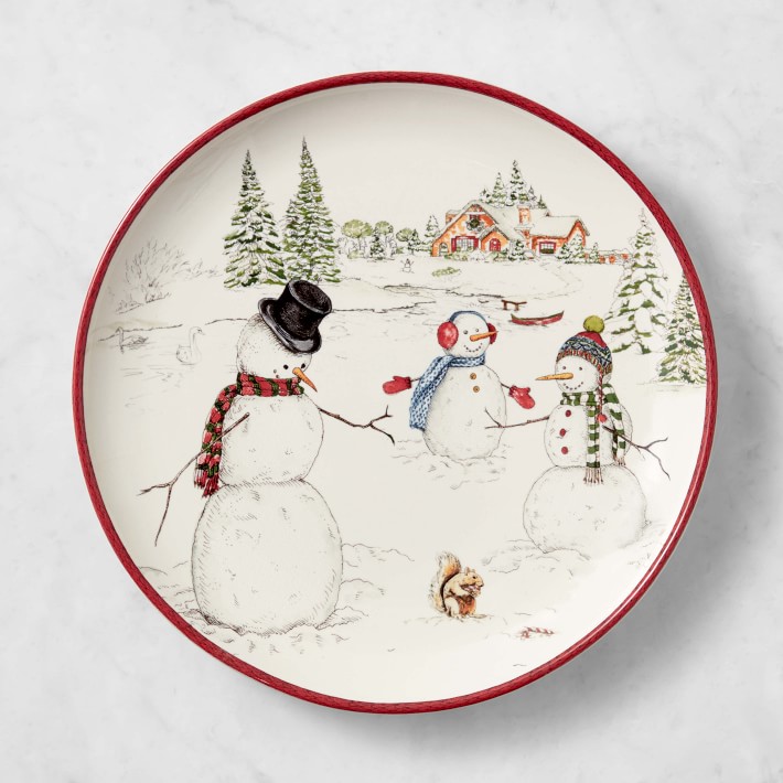 Snowman Dinner Plates