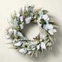 Painted Salal and Eucalyptus Live Wreath