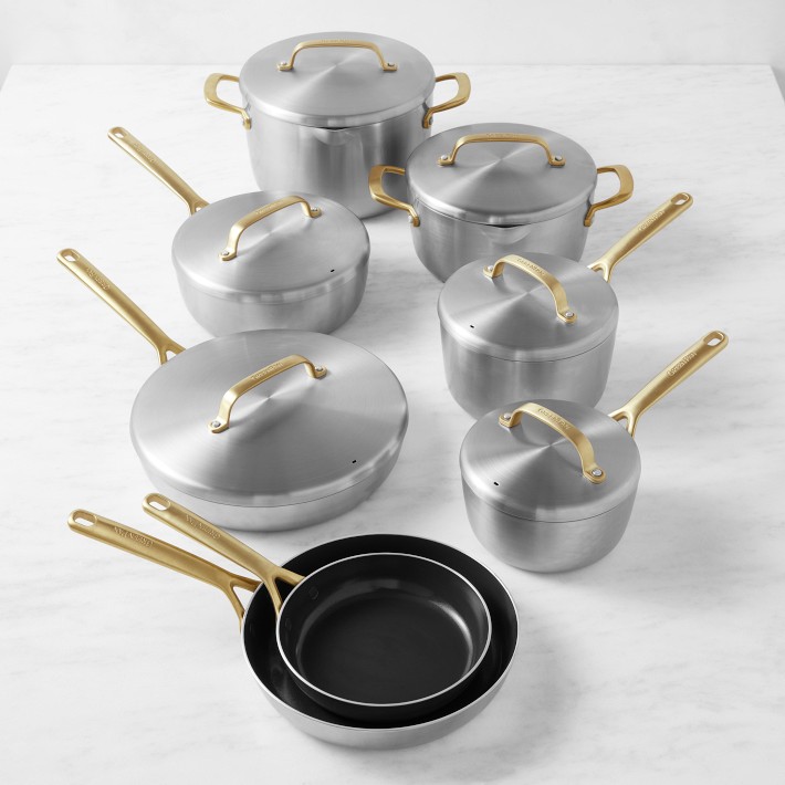 GreenPan&#8482; GP5 Stainless-Steel Ceramic Nonstick 14-Piece Cookware Set