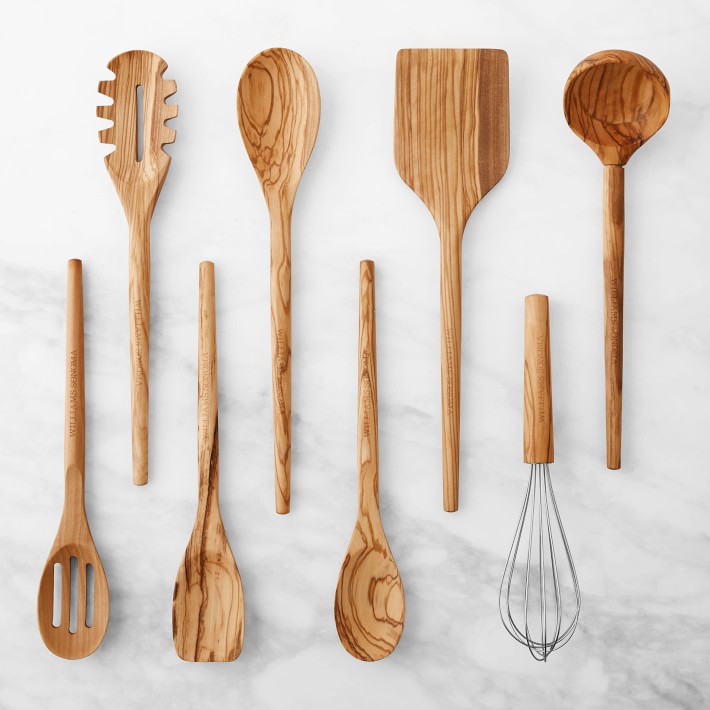 Williams Sonoma Ultimate Wood Utensils, Set of 8