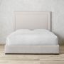 Irving Box-Tufted Upholstered Bed &amp; Headboard