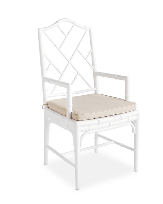 Chippendale Dining Armchair, White