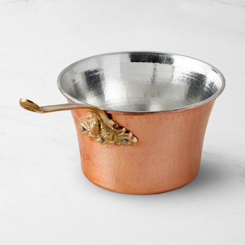 Ruffoni Historia Hammered Copper Polenta Pot with Acorn Handle, 3 1/2-Qt.