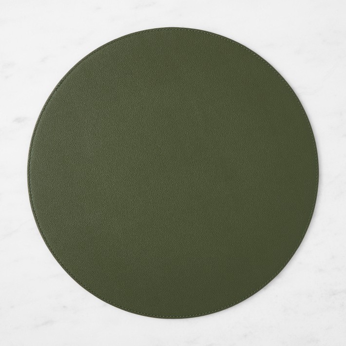 Faux Shagreen Round Placemat
