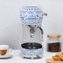 SMEG Dolce &amp; Gabbana Manual Espresso Machine, Blu Mediterraneo