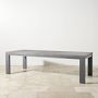 Larnaca Outdoor Slate Grey Metal Fiberstone Dining Table &amp; Siena Dining Chairs