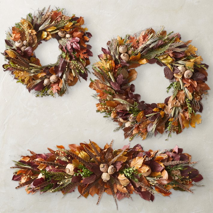 Natural Pheasant Feather Wreath