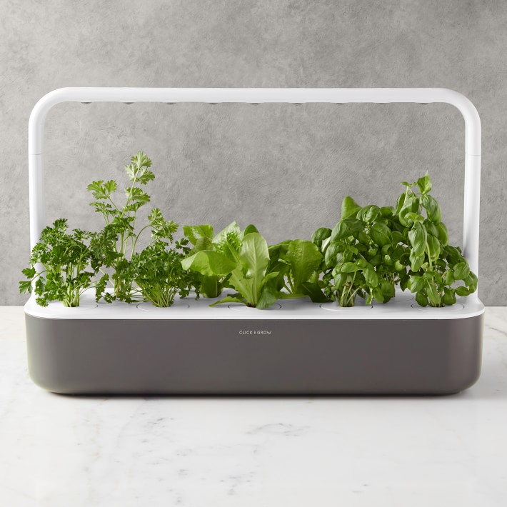 Click &amp; Grow Smart Garden System, 9 Pod, Grey