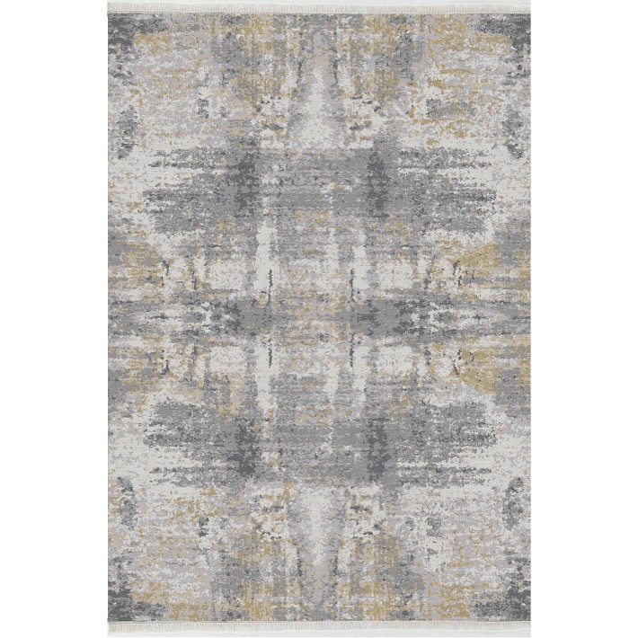 Abstract Hues Hand Knotted Rug