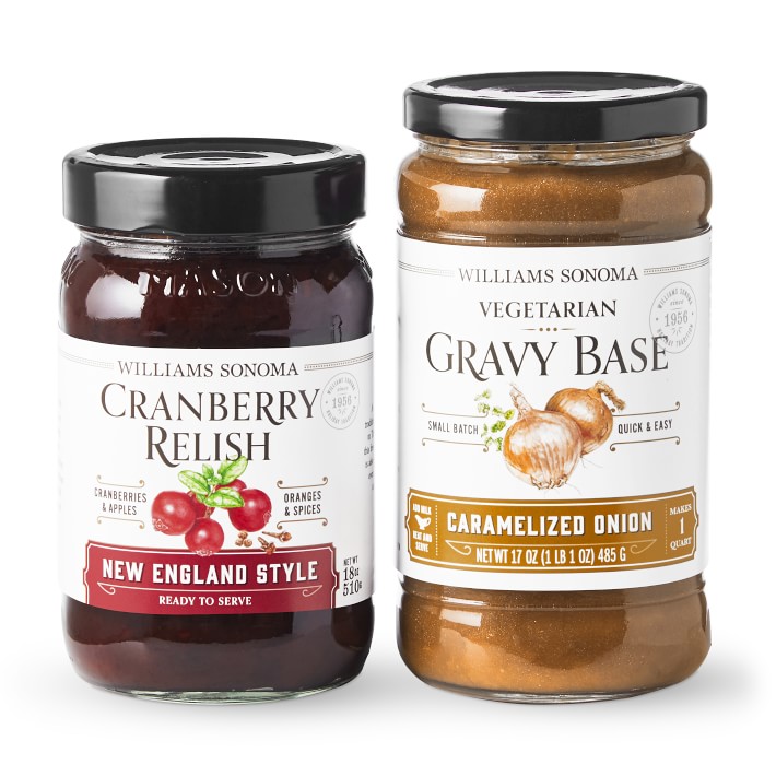 Williams Sonoma Caramelized Onion Gravy Base &amp; Cranberry Relish