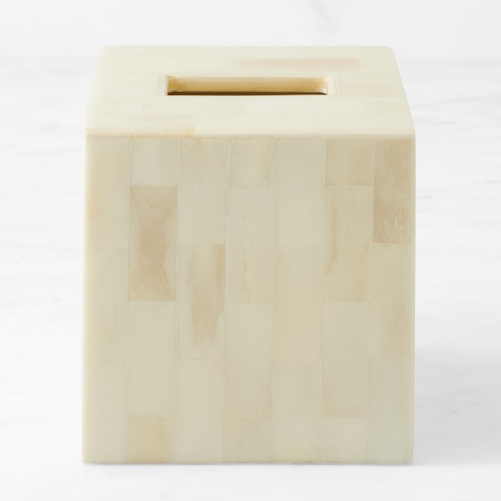 Bone Tile Tissue Box Cover