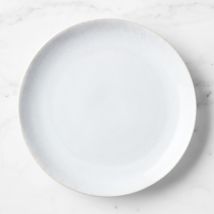 Cyprus Reactive Glaze Dinner Plates - White, Set of 4
