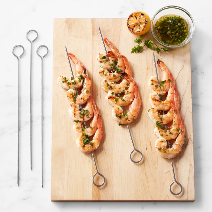 Williams Sonoma Stainless-Steel Basic Skewer Set of 6