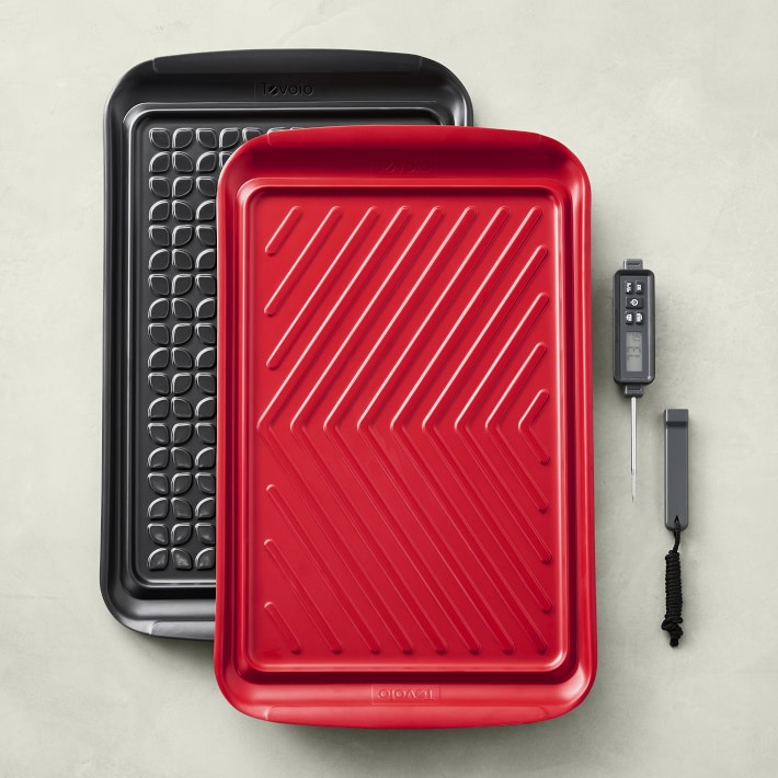 Williams Sonoma Grill Prep Trays with Pen Thermometer