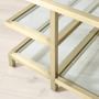 Tribeca Coffee Table, Small Polished Nickel