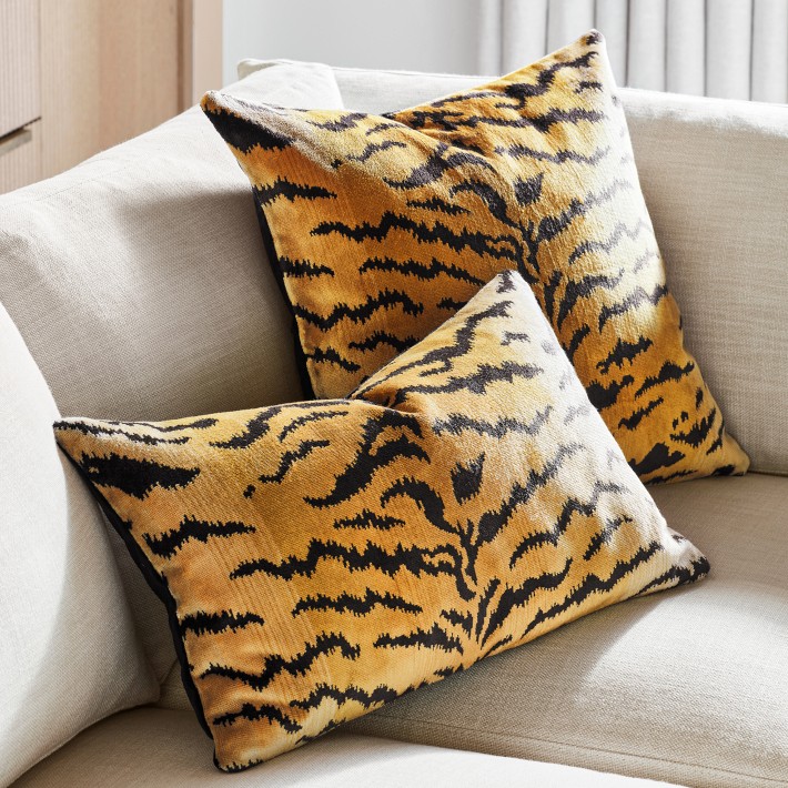 Scalamandre store tiger pillow