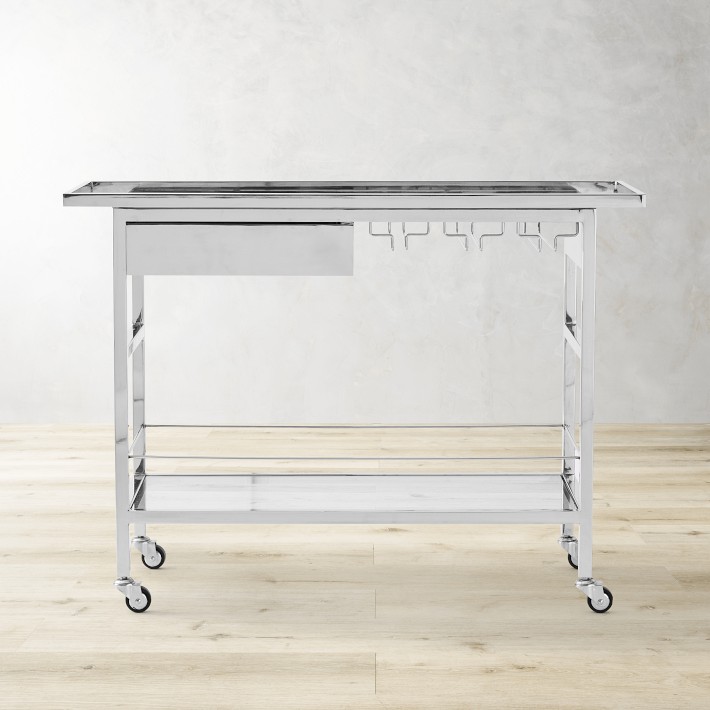 Billy Reid Metal Bar Cart Williams Sonoma