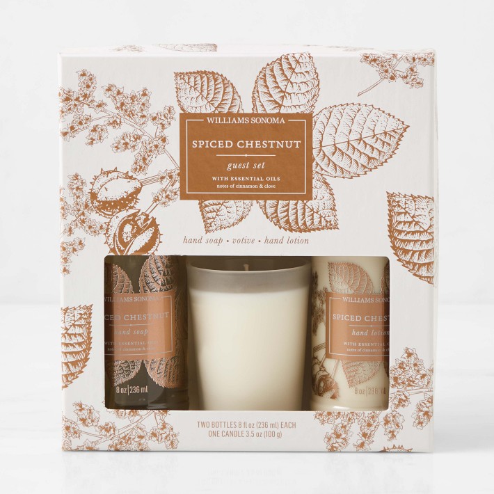Williams Sonoma Spiced Chestnut Guest Set