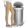 simplehuman&#8482; 45 Liter Semi-Round Kitchen Step Trash Can